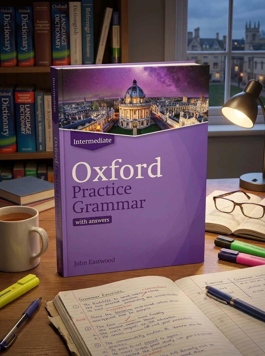 Oxford Practice Grammar Intermediate with Key — Джон Іствуд, обкладинка