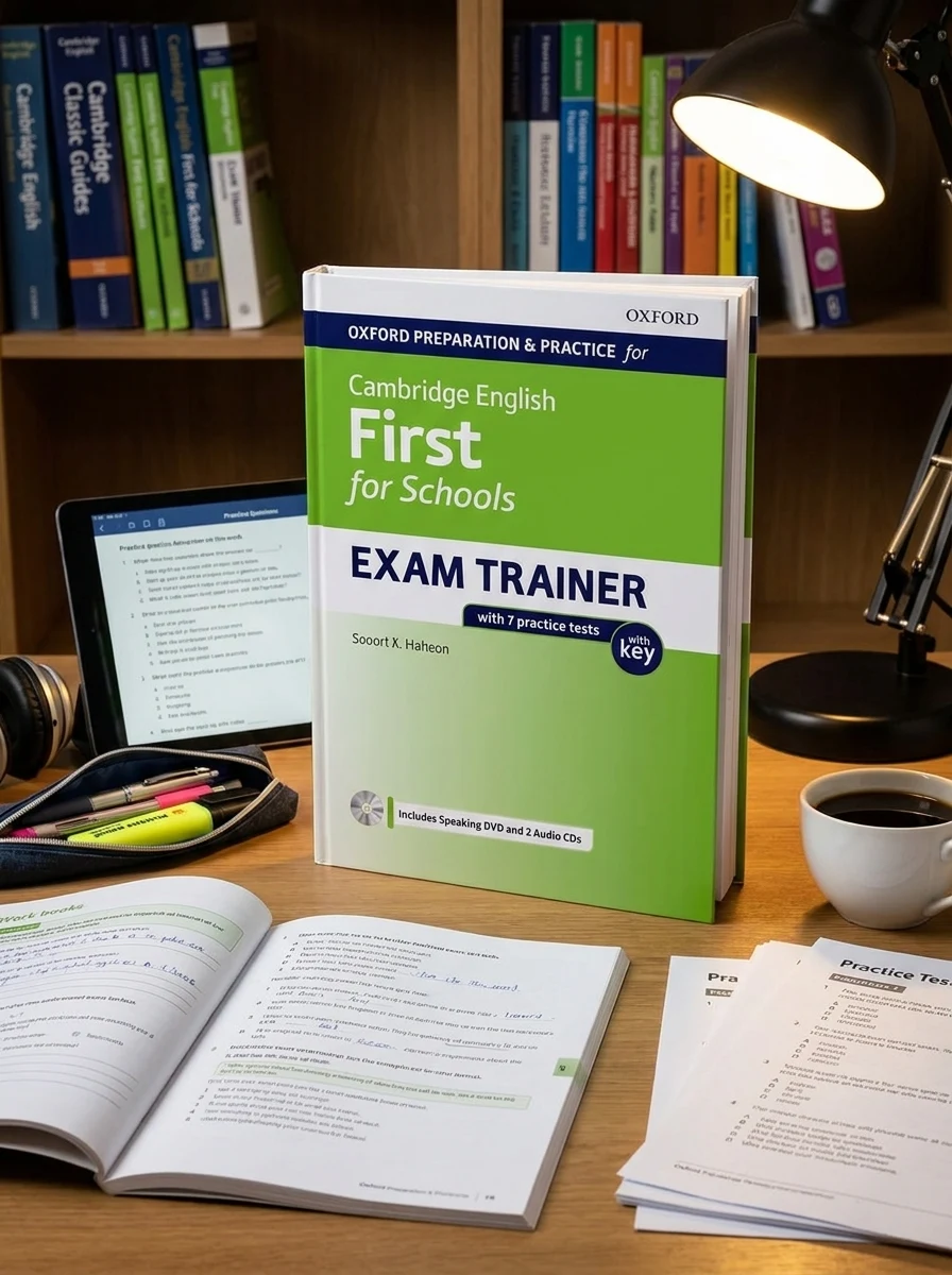 Oxford Preparation and Practice for Cambridge English First for Schools Exam Trainer Student's Book Pack with Key, обкладинка