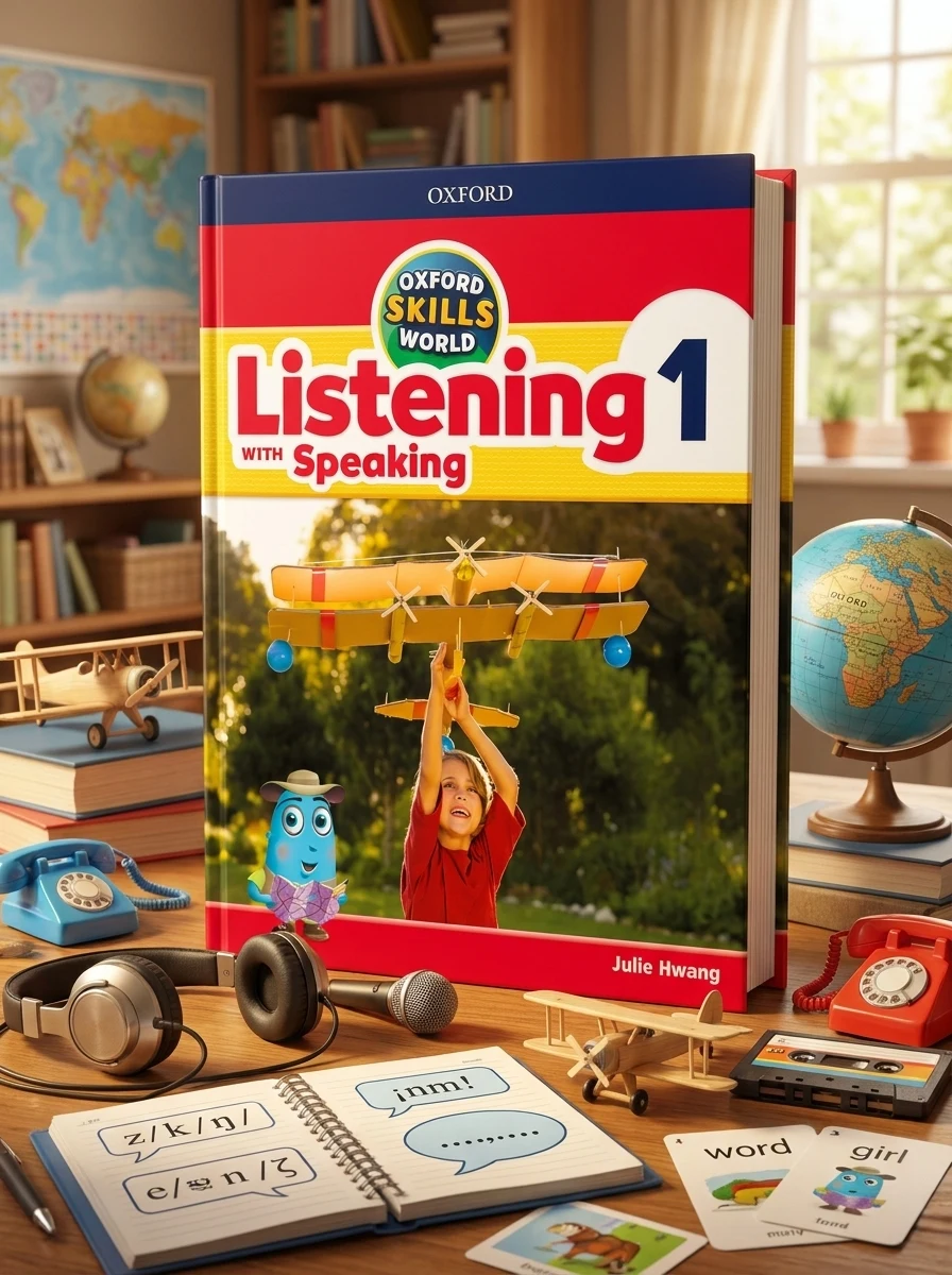 Oxford Skills World Level 1 Listening with Speaking Student Book + Workbook — Джулі Хван, обкладинка