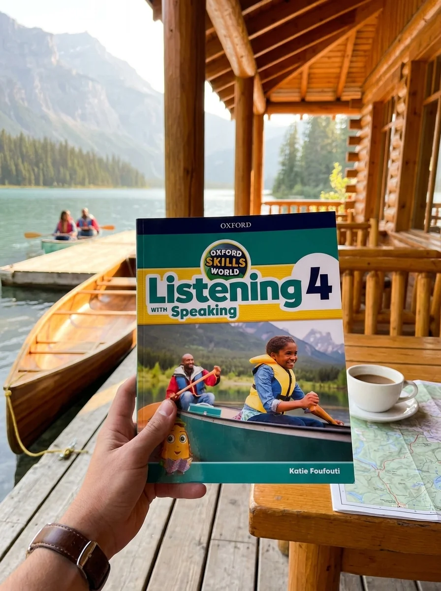 Oxford Skills World Level 4 Listening with Speaking Student Book + Workbook — Кеті Фуфуті, обкладинка