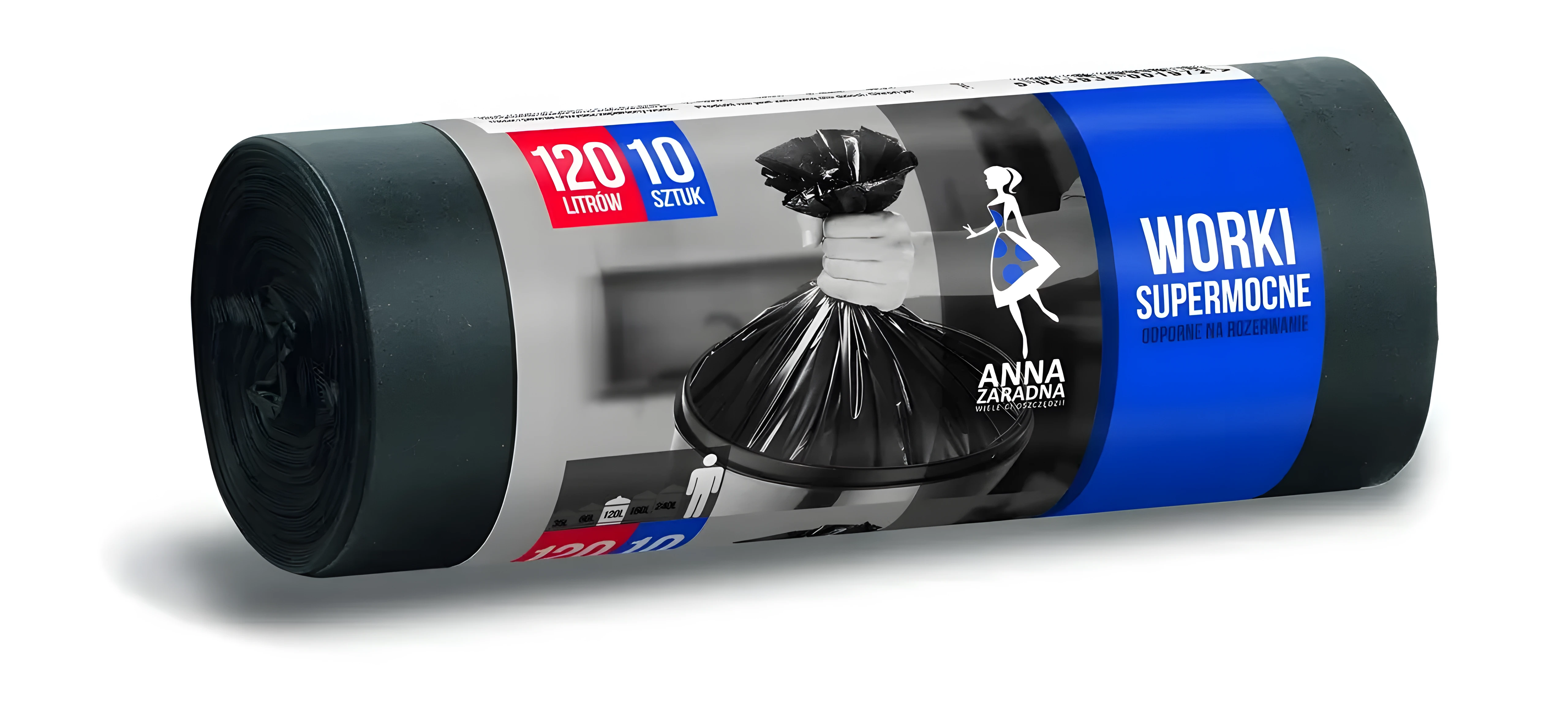 Пакети для сміття Anna Zaradna LDPE 120 л 10 шт