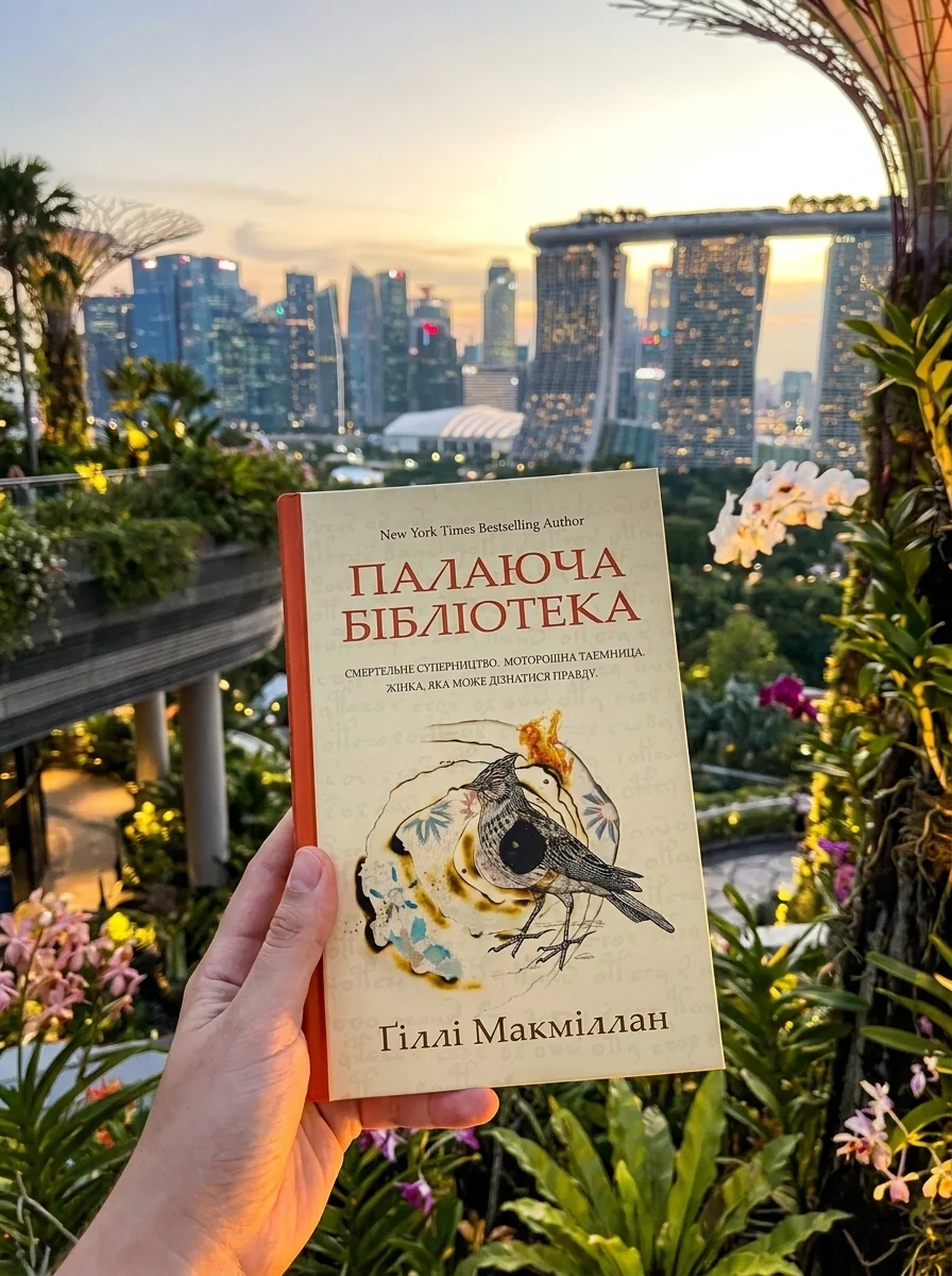 Палаюча бібліотека — Ґіллі Макміллан, обкладинка
