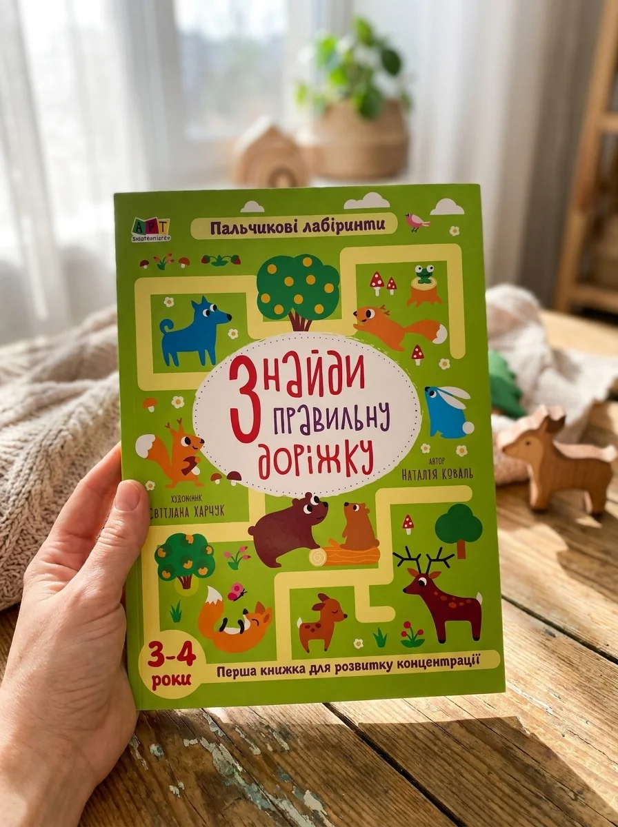Пальчикові лабіринти. Знайди правильну доріжку. 3-4 роки — Розвивальні книги