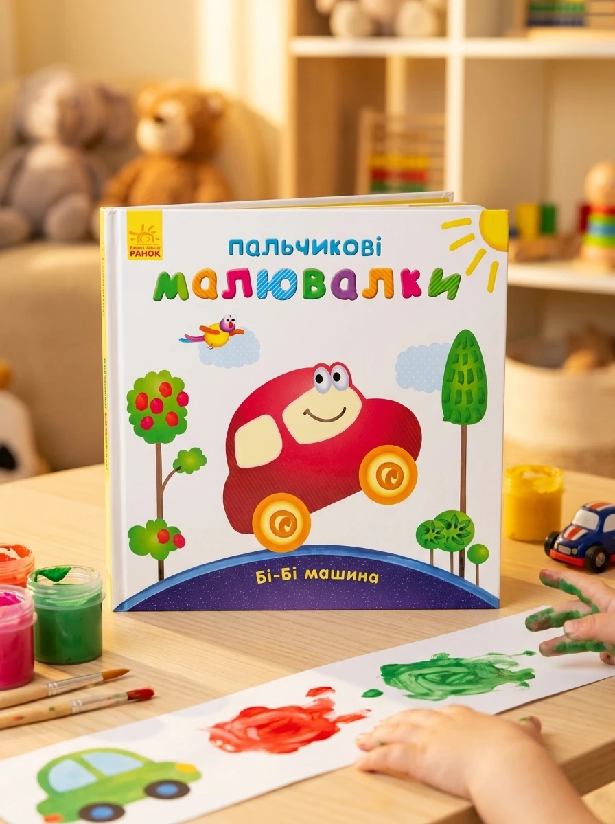 Пальчикові малювалки. Бі-бі машина — Дитяча література