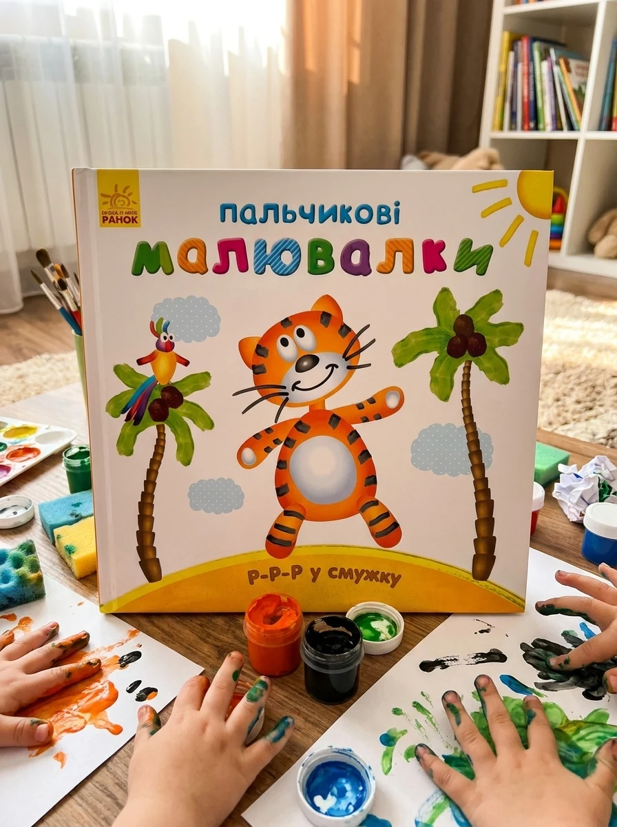 Пальчикові малювалки. Р-р-р у смужку