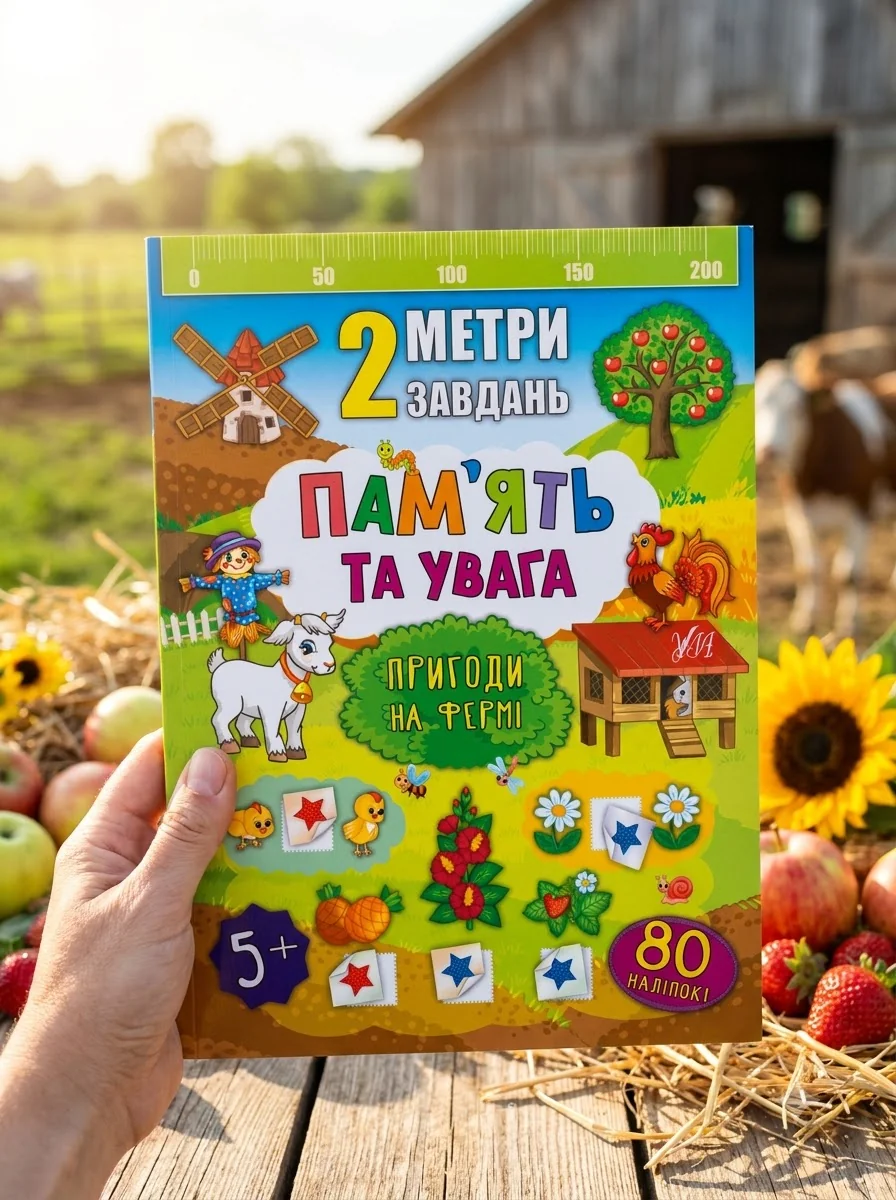Пам’ять та увага. Пригоди на фермі — Розвивальні книги