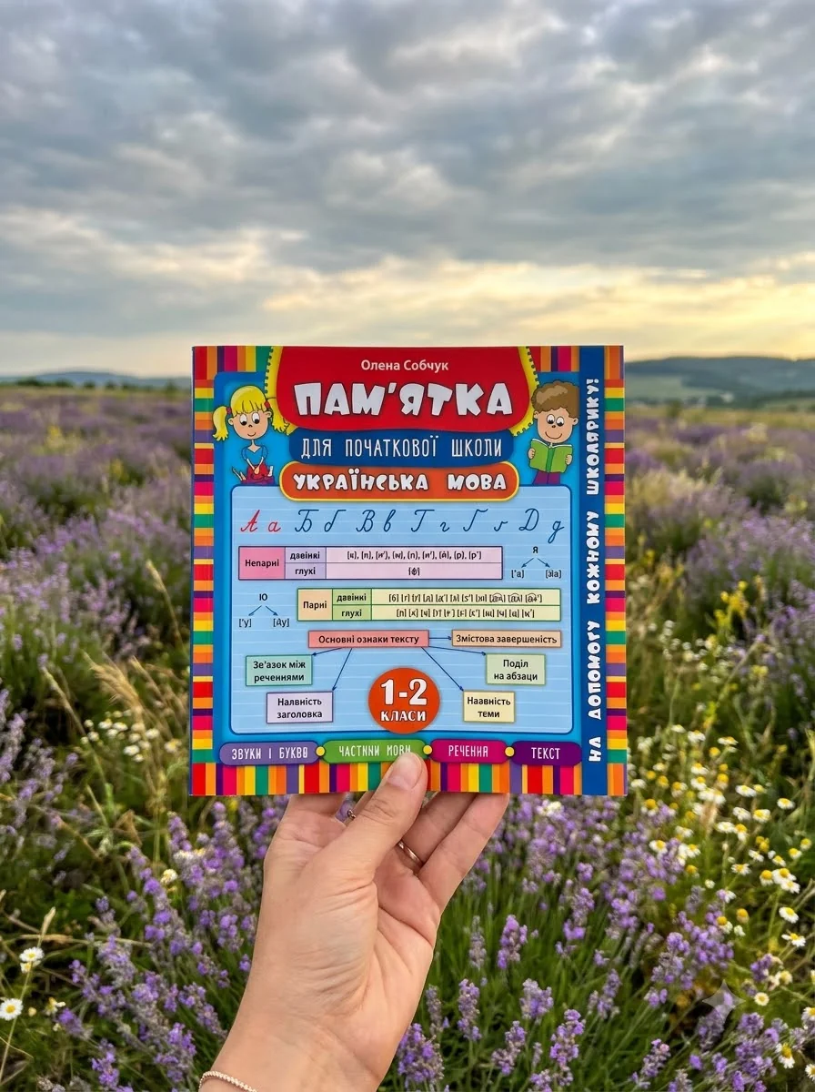 Пам'ятка для початкової школи. Українська мова. 1-2 класи — Олена Собчук, обкладинка