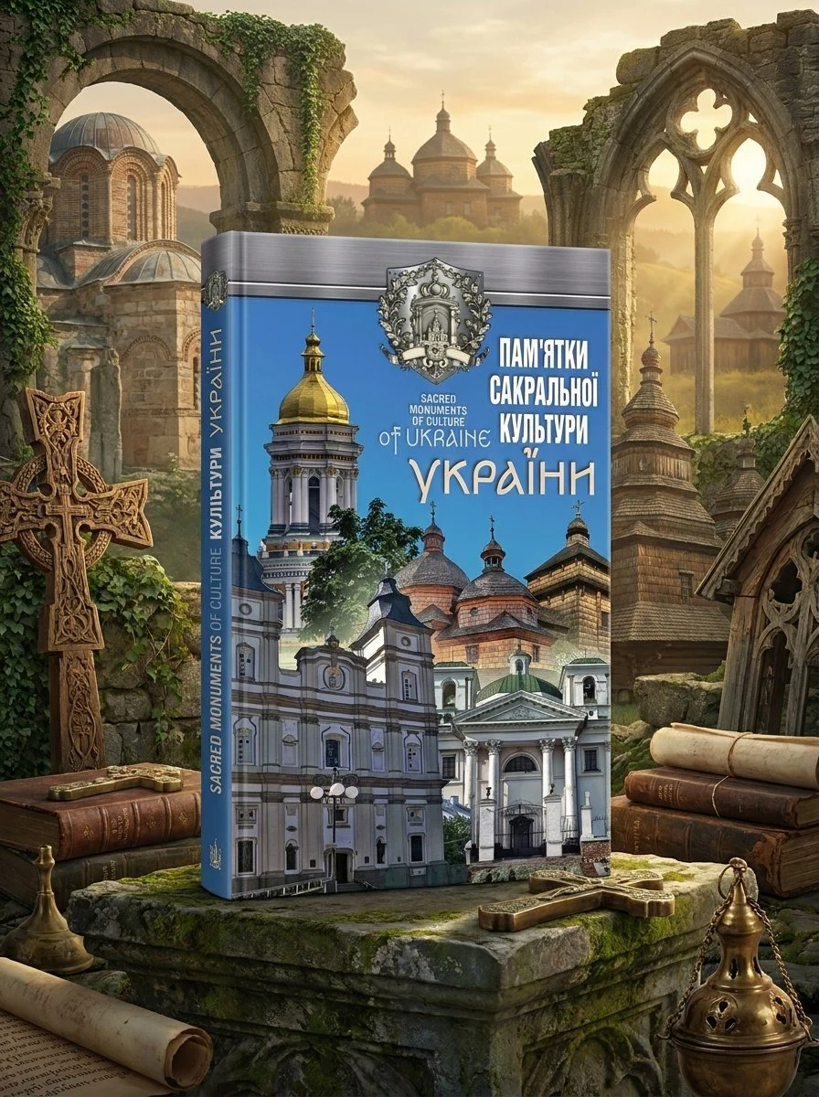 Пам`ятки сакральної культури України (укр., англ.) — Андрій Івченко, обкладинка