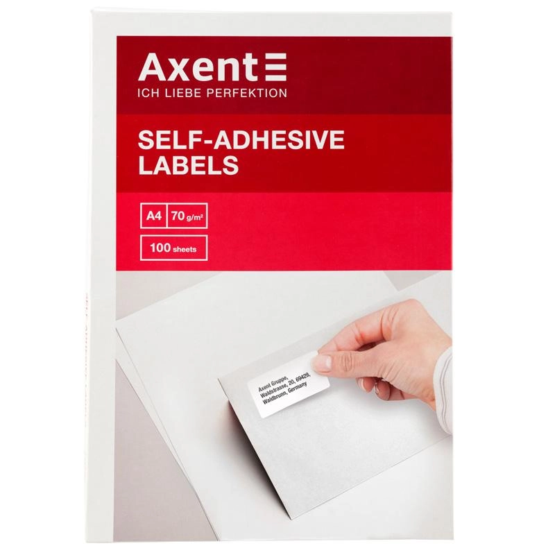 Папір Labels Axent 2460A 210*297мм 1шт/арк.прямі краї