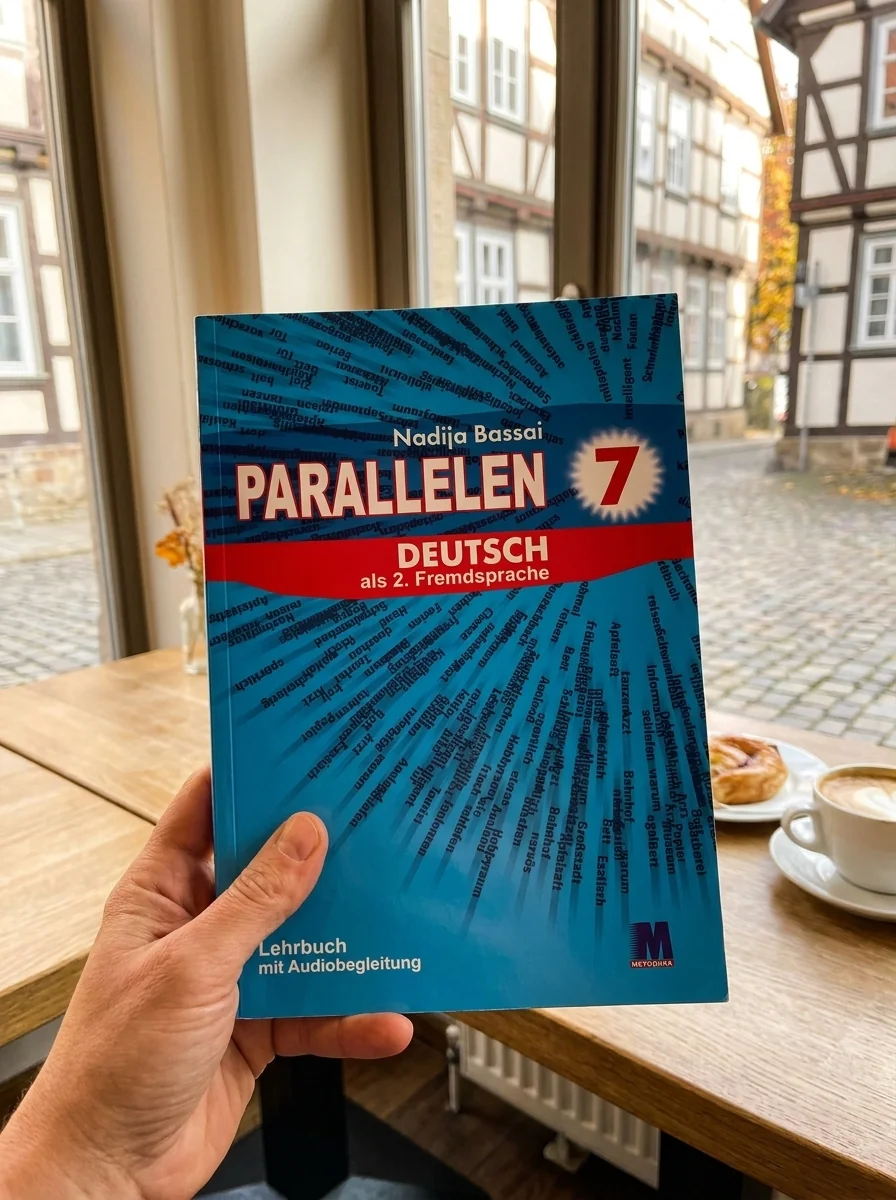 Parallelen 7. Підручник німецької мови — Надія Басай, обкладинка