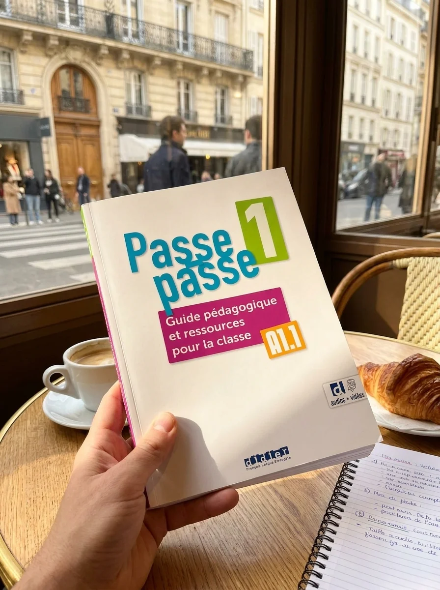 Passe-passe 1 A1.1 Guide Pédagogique et ressources pour la classe + didierfle.app — Крістель Бергер, обкладинка