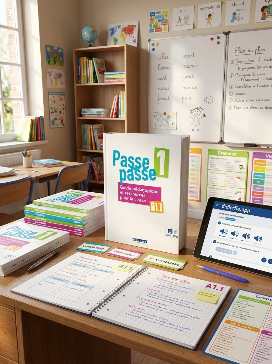 Passe-passe 1 A1.1 Guide Pédagogique et ressources pour la classe + didierfle.app