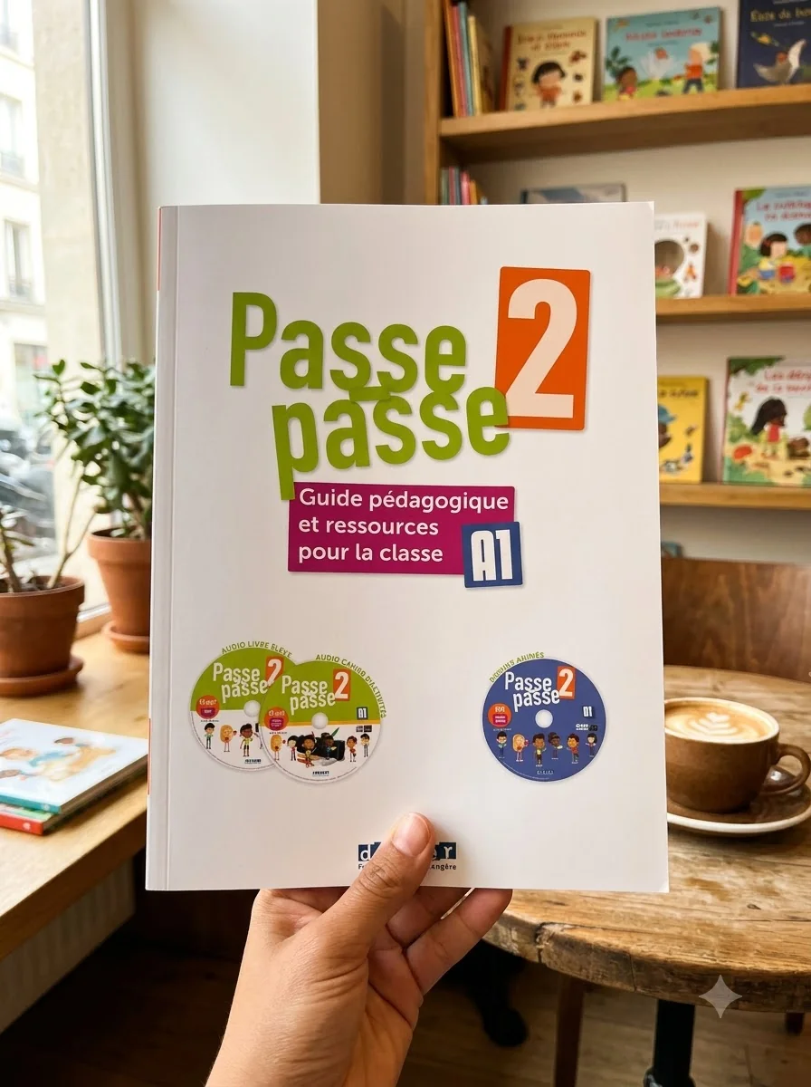 Passe-passe 2 A1 Guide Pédagogique et ressources pour la classe + CD mp3 + DVD — Маріон Мейнадьє, обкладинка