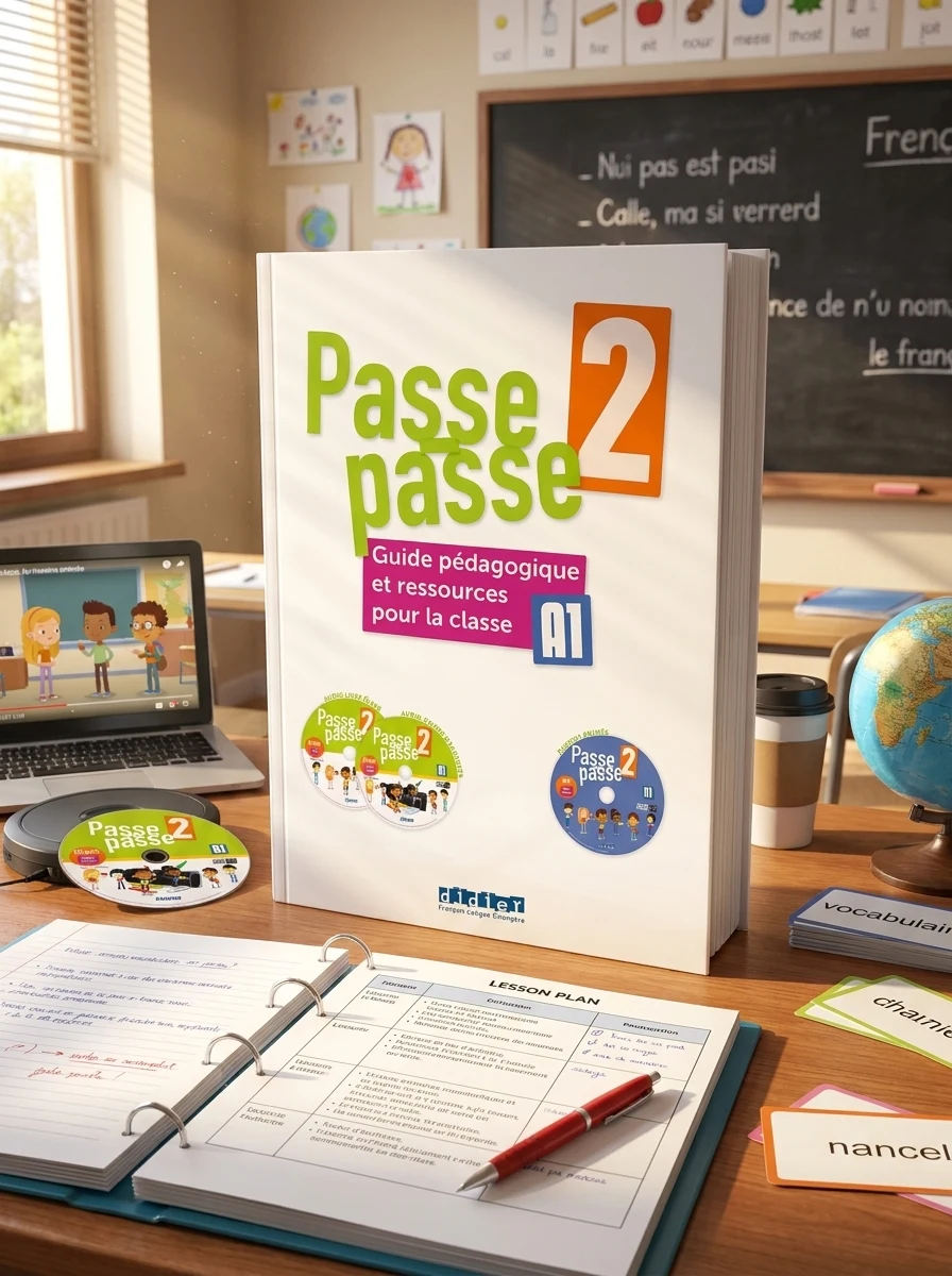 Passe-passe 2 A1 Guide Pédagogique et ressources pour la classe + CD mp3 + DVD — Вивчення мов