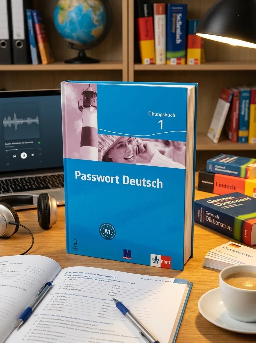Passwort Deutsch 1. Übungsbuch - робочий зошит. Німецька мова. Рівень А1 — Klett, обкладинка