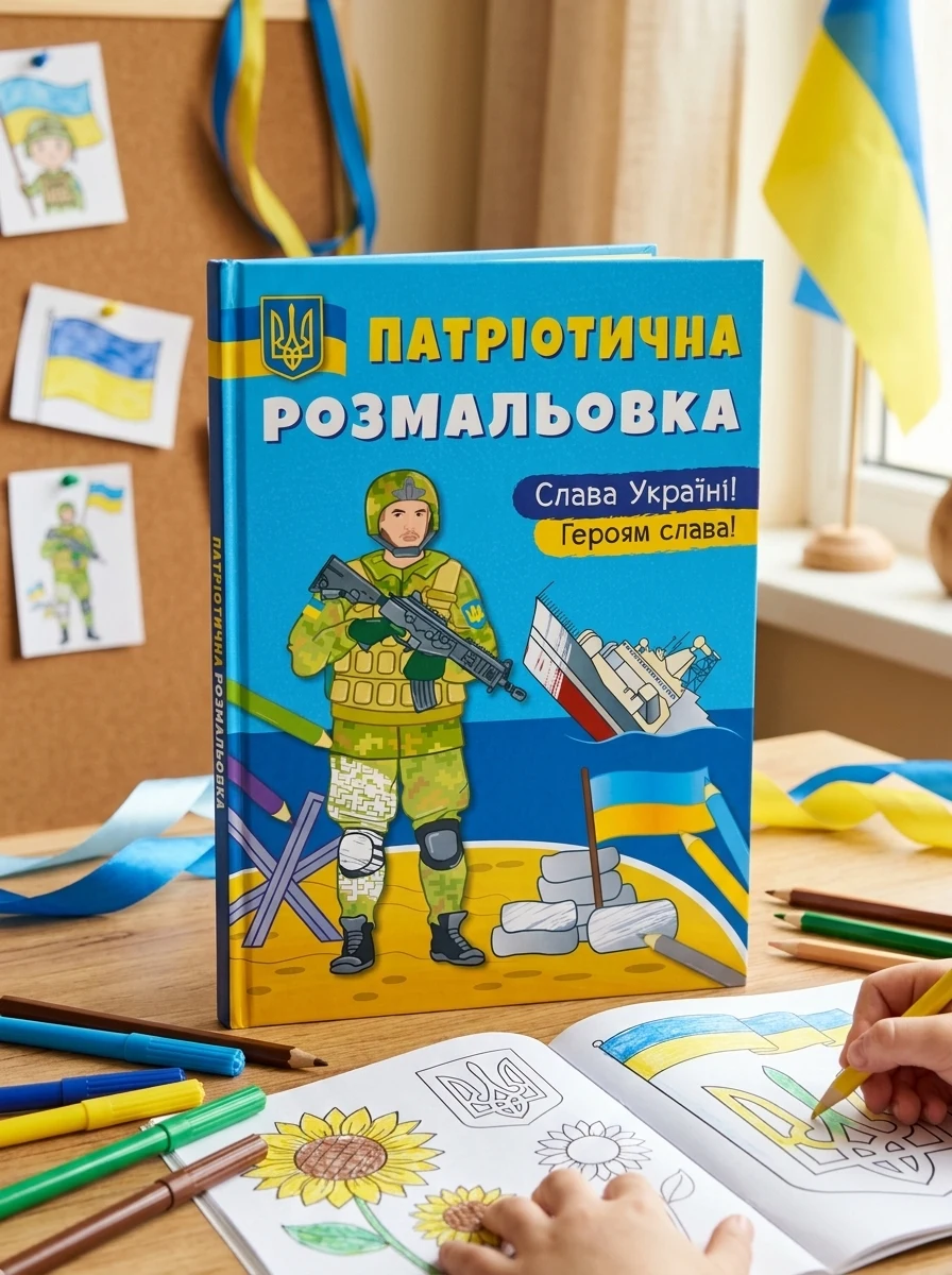 Патріотична розмальовка. Слава Україні! Героям Слава, — Дитяча література