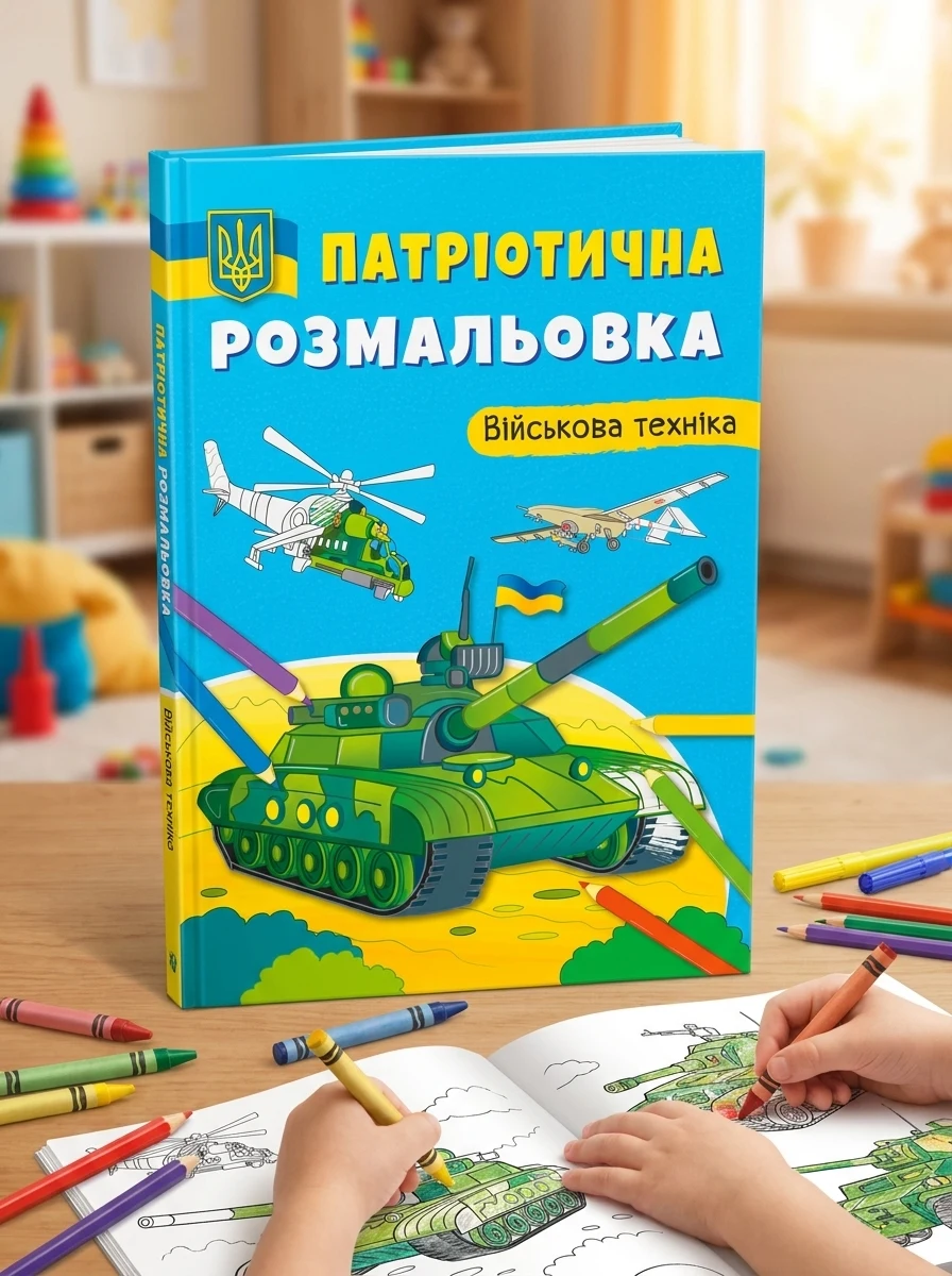 Патріотична розмальовка. Військова техніка — Дитяча література