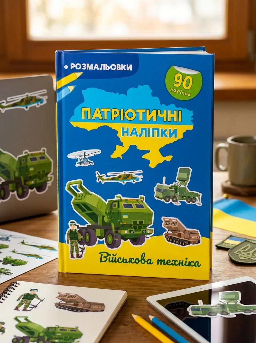Патріотичні наліпки. Військова техніка, — Дитяча література