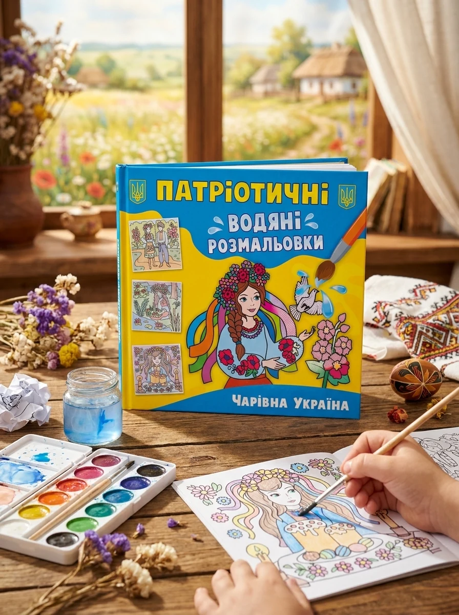 Патріотичні водяні розмальовки. Чарівна Україна, — Дитяча література