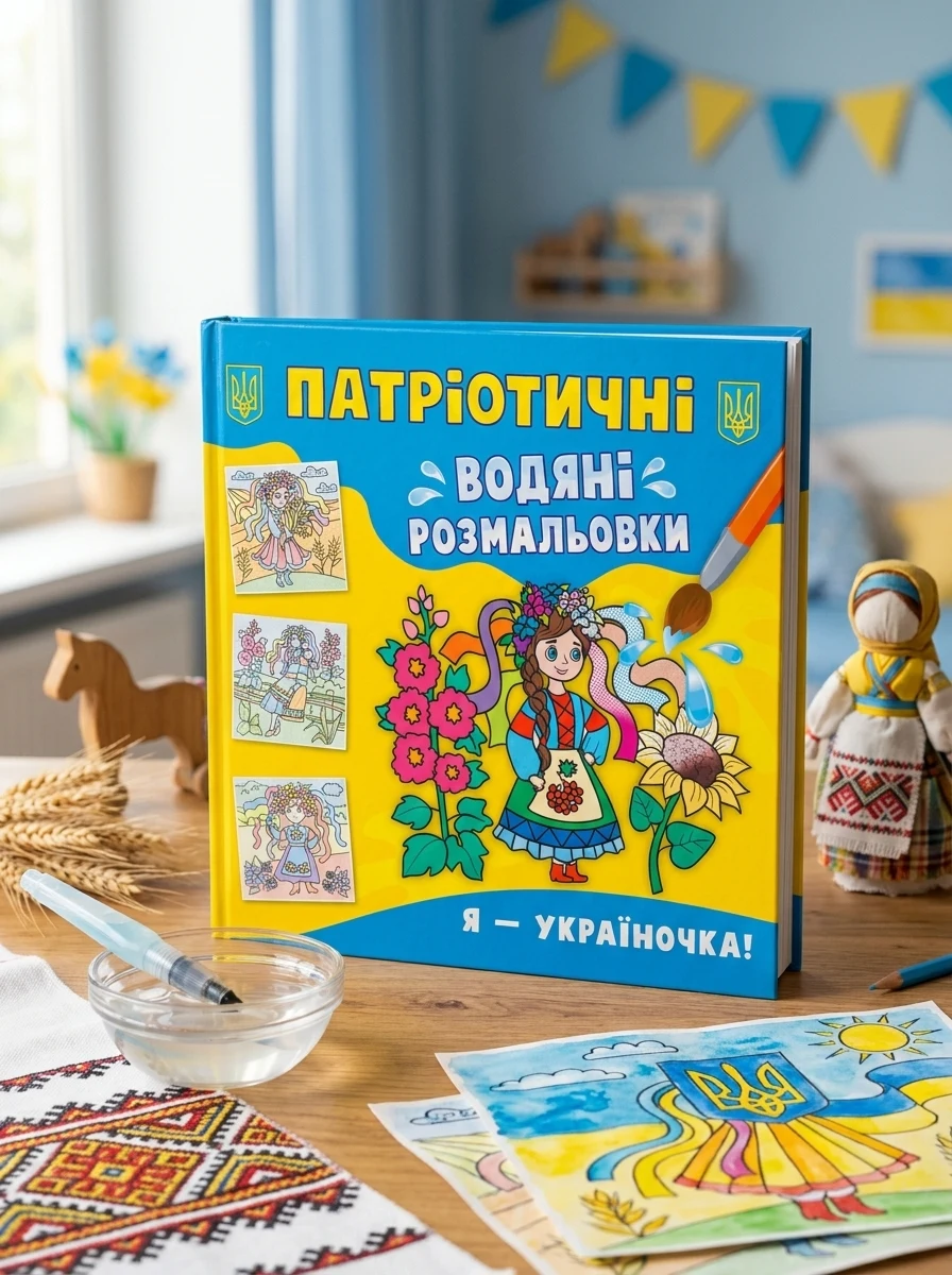 Патріотичні водяні розмальовки. Я - україночка!, — Дитяча література