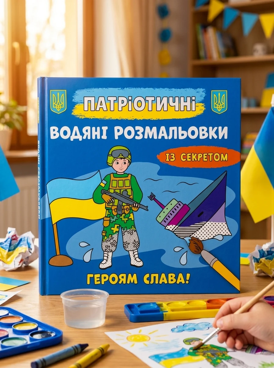 Патріотичні водяні розмальовки із секретом. Героям слава!, — Дитяча література