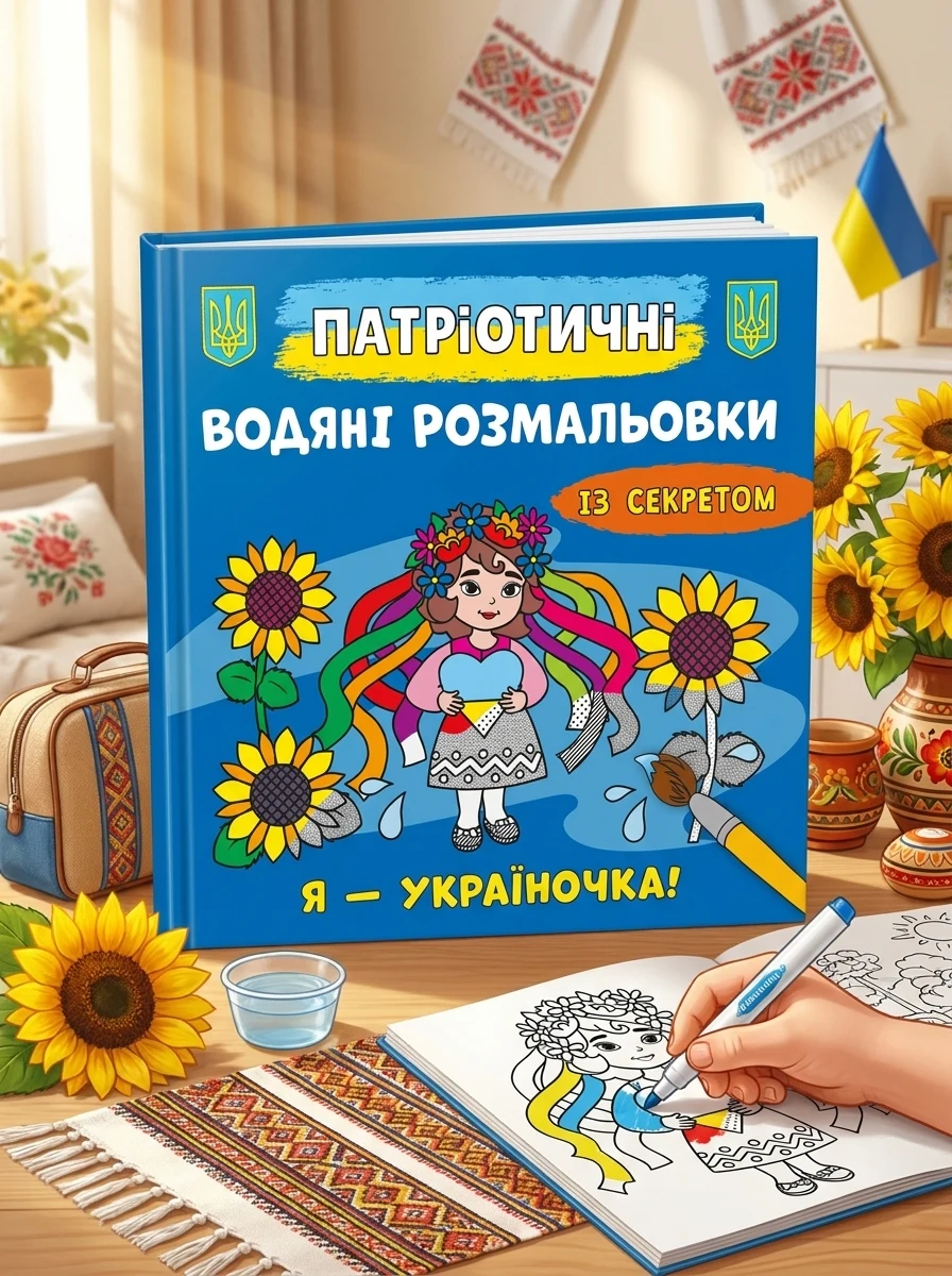 Патріотичні водяні розмальовки із секретом. Я - україночка!, — Дитяча література