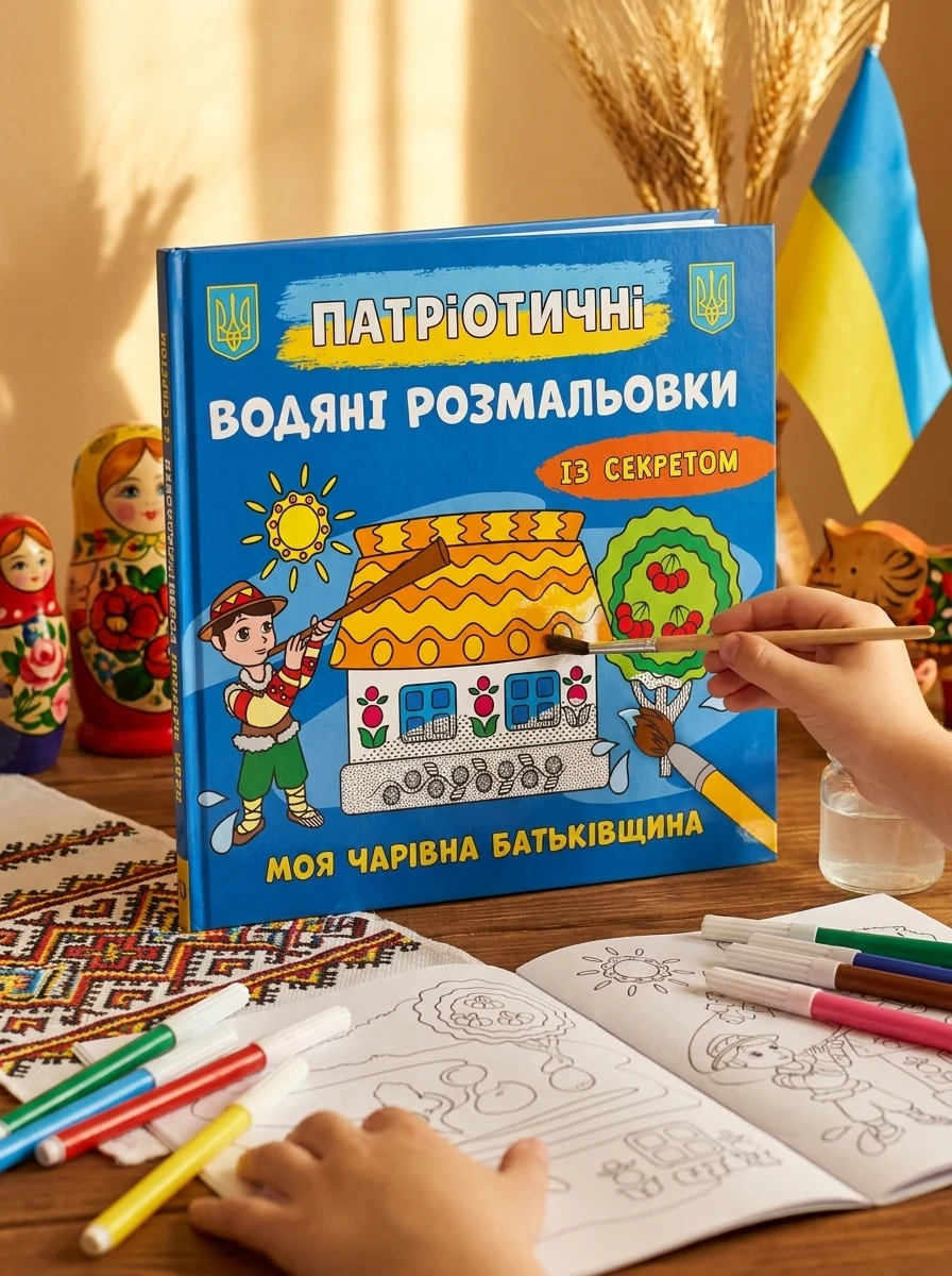 Патріотичні водяні розмальовки із секретом. Моя чарівна батьківщина, — Дитяча література