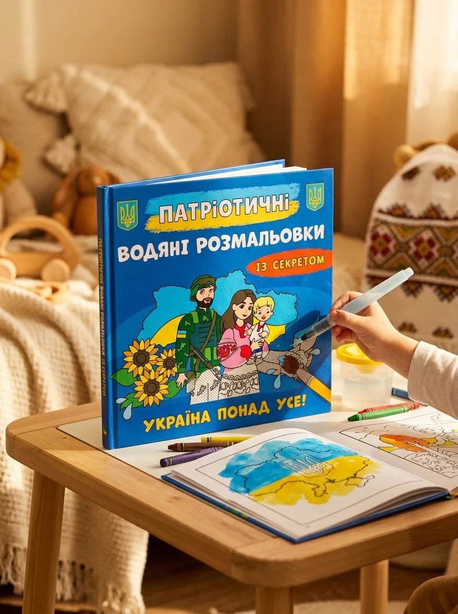 Патріотичні водяні розмальовки із секретом. Україна понад усе!, — Дитяча література