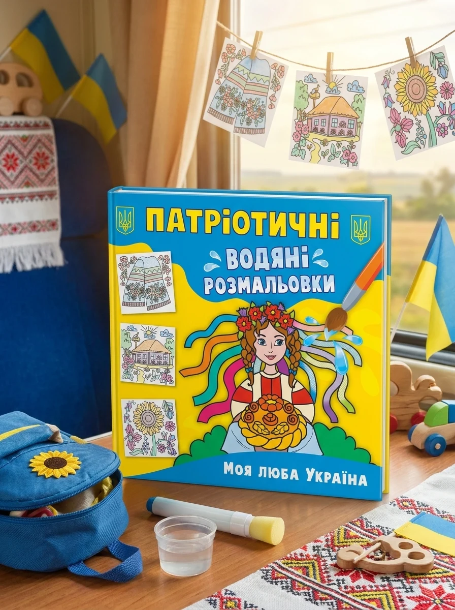Патріотичні водяні розмальовки. Моя люба Україна, — Дитяча література