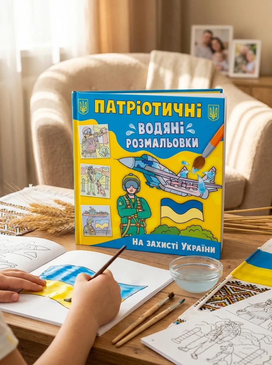 Патріотичні водяні розмальовки. На захисті України, — Дитяча література