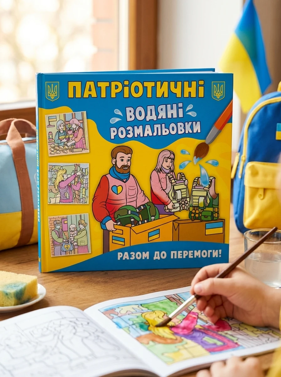 Патріотичні водяні розмальовки. Разом до перемоги!, — Дитяча література
