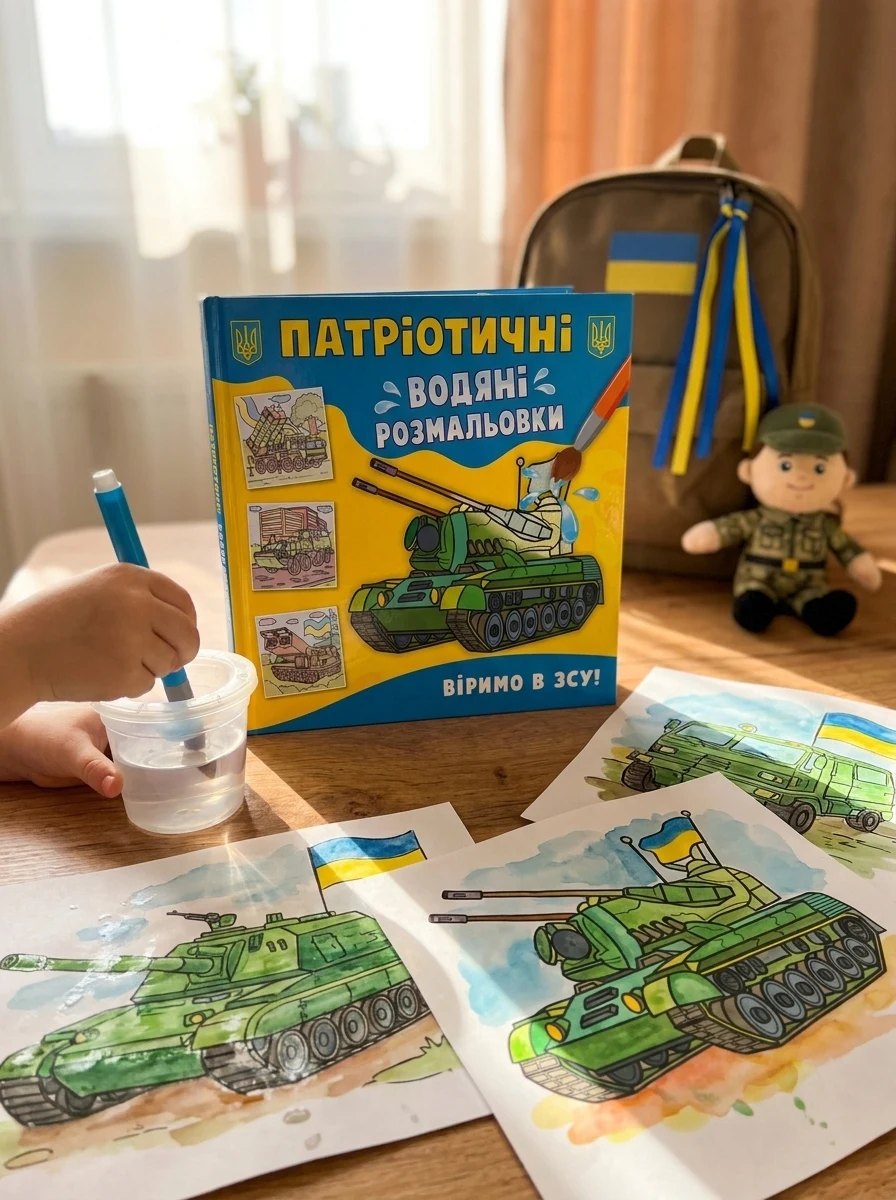 Патріотичні водяні розмальовки. Віримо в ЗСУ!, — Дитяча література