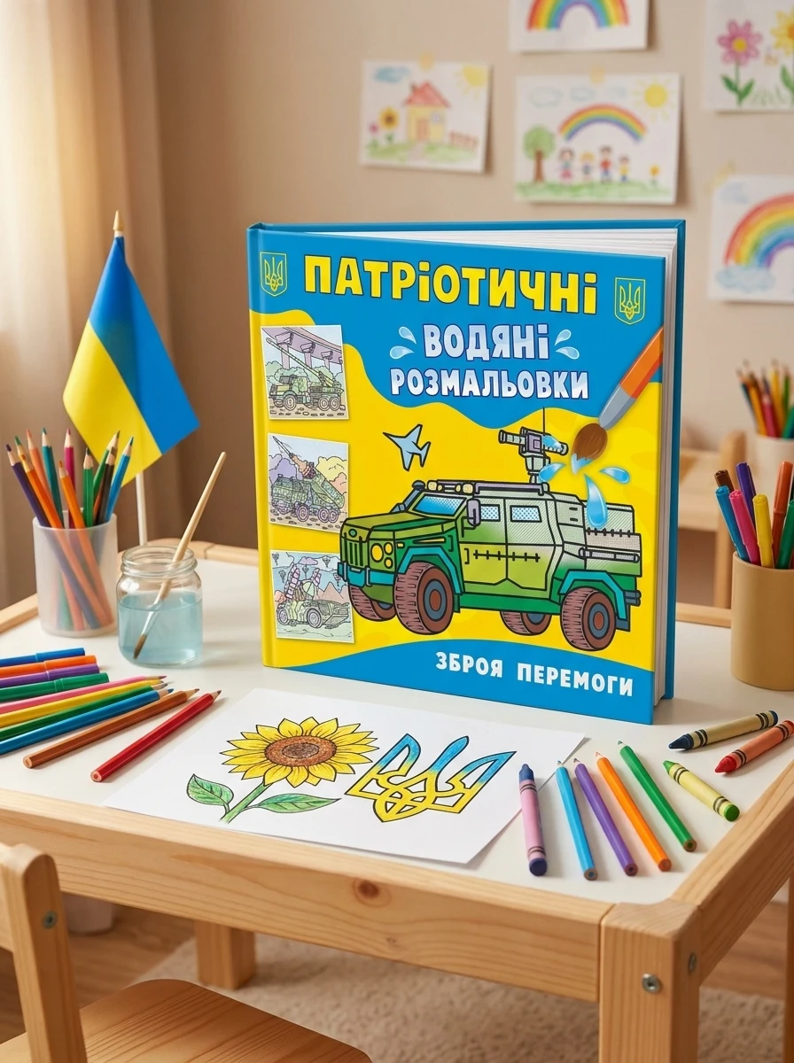 Патріотичні водяні розмальовки. Зброя перемоги, — Дитяча література