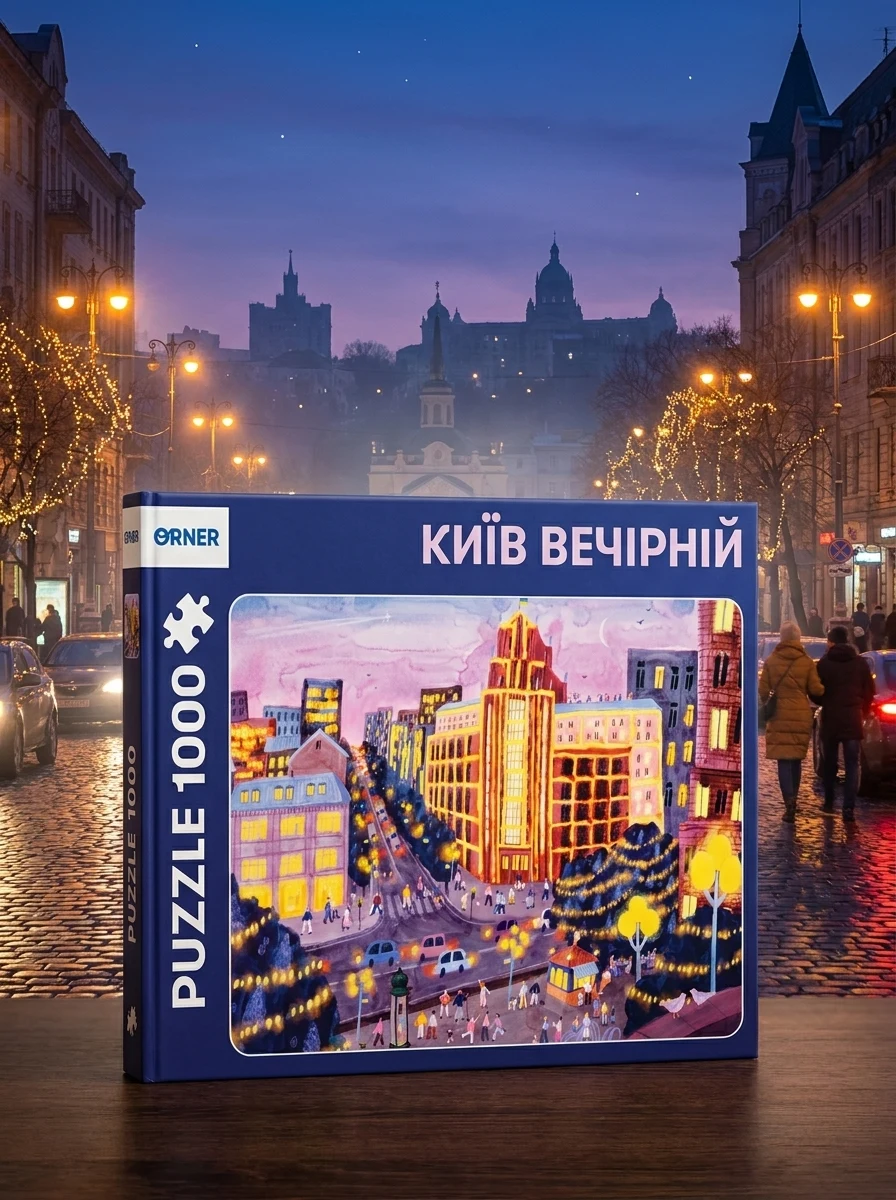 Пазли "Київ вечірній", обкладинка
