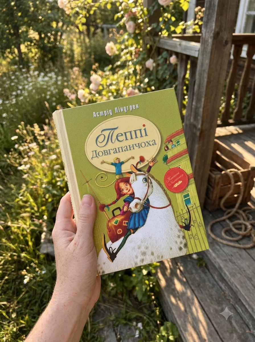 Пеппі Довгапанчоха (Рідна мова, тверда) — Астрід Ліндгрен, обкладинка