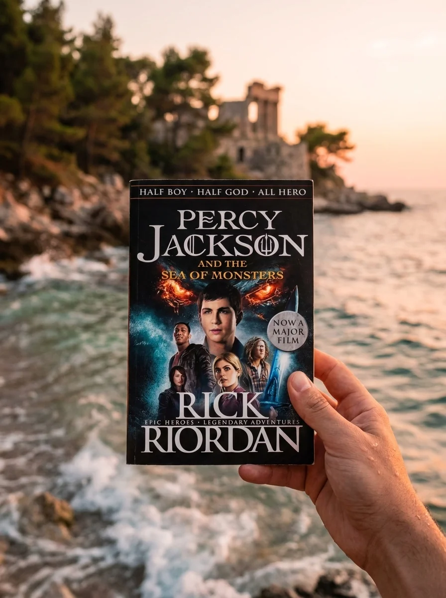 Percy Jackson and the Sea of Monsters — Рік Ріордан, обкладинка