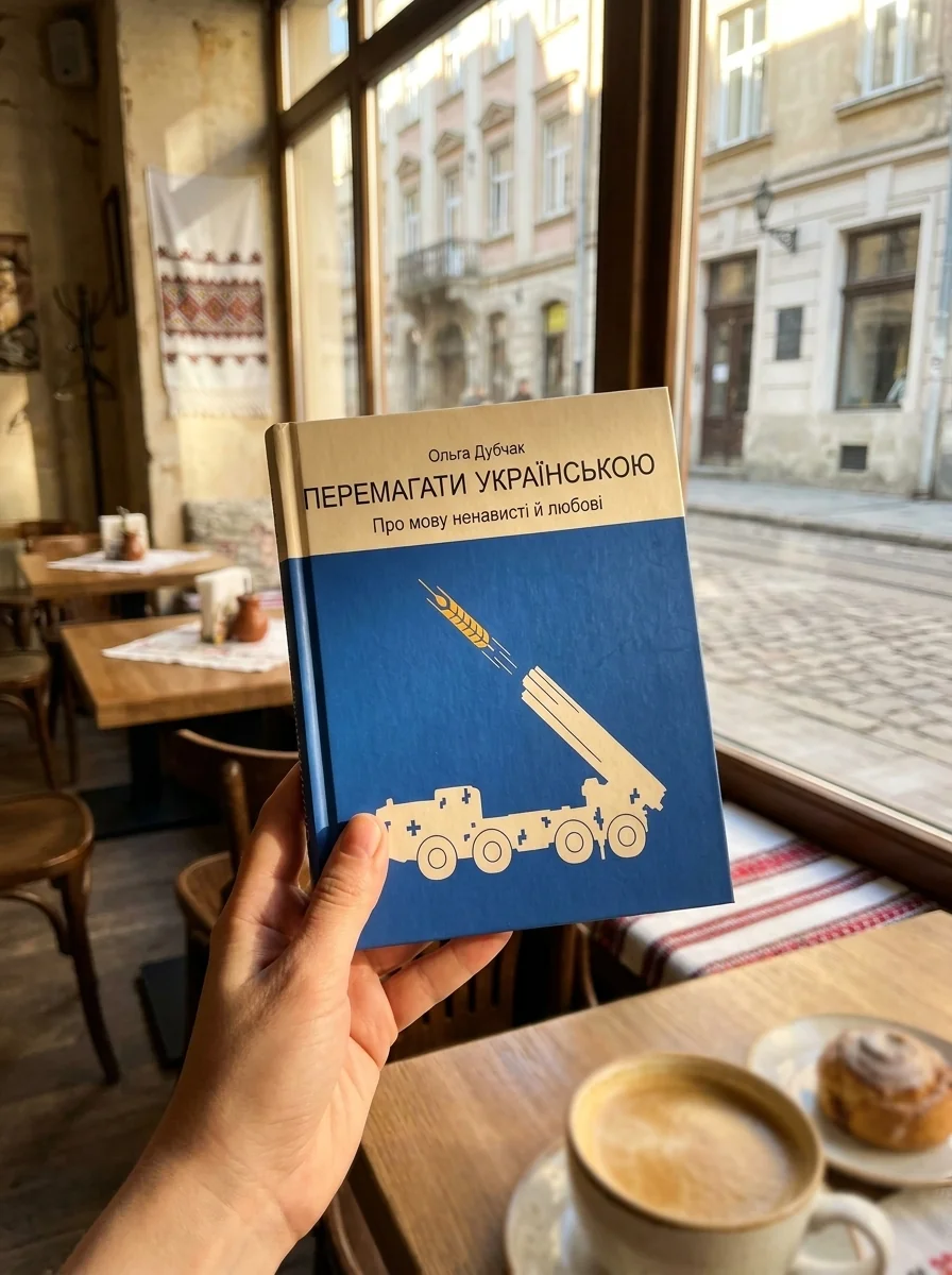 Перемагати українською. Про мову ненависті й любові. Книга 3 — Ольга Дубчак, обкладинка