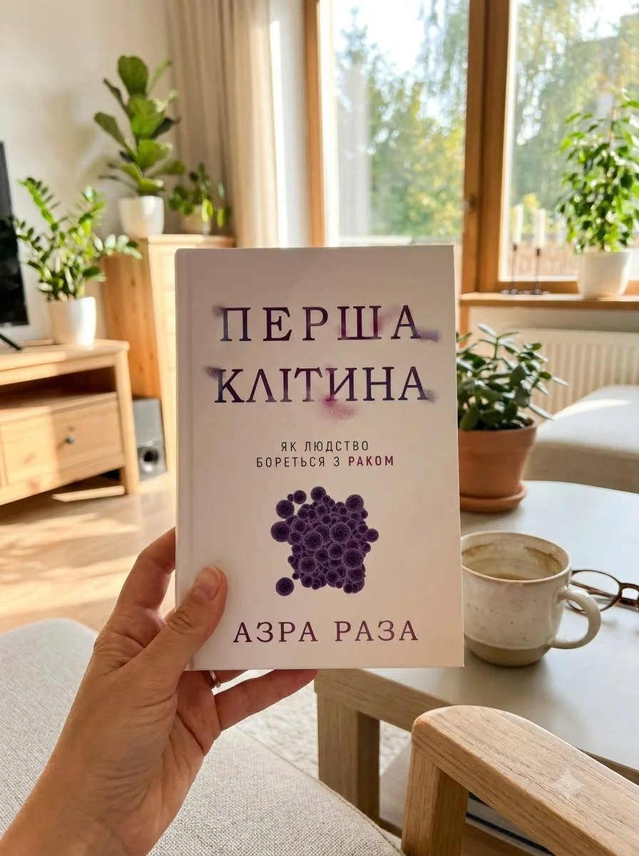 Перша клітина. Як людство бореться з раком — Азра Раза, обкладинка