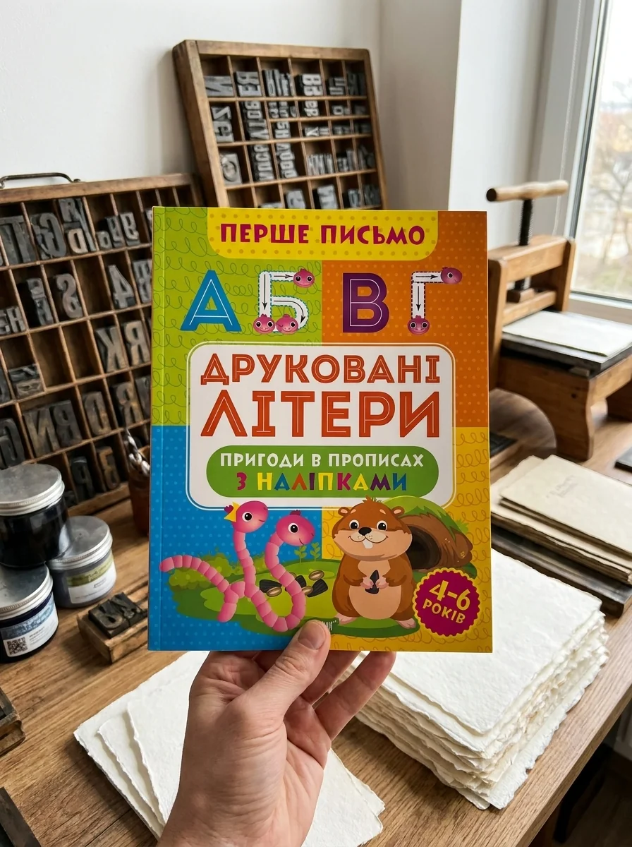 Перше письмо. Друковані літери — Вивчення мов