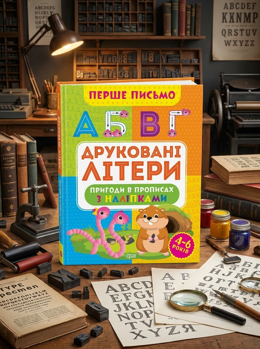 Перше письмо. Друковані літери
