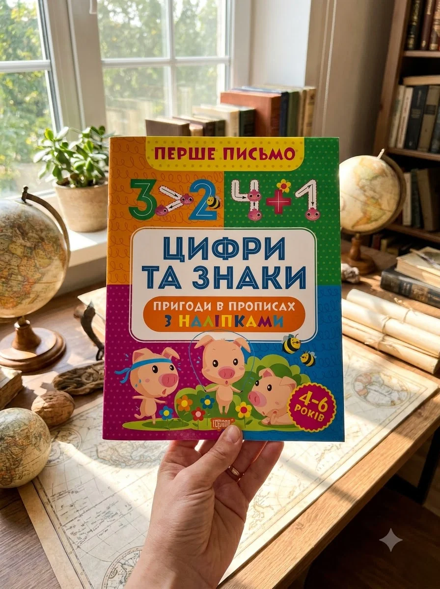 Перше письмо. Цифри та знаки — Вивчення мов