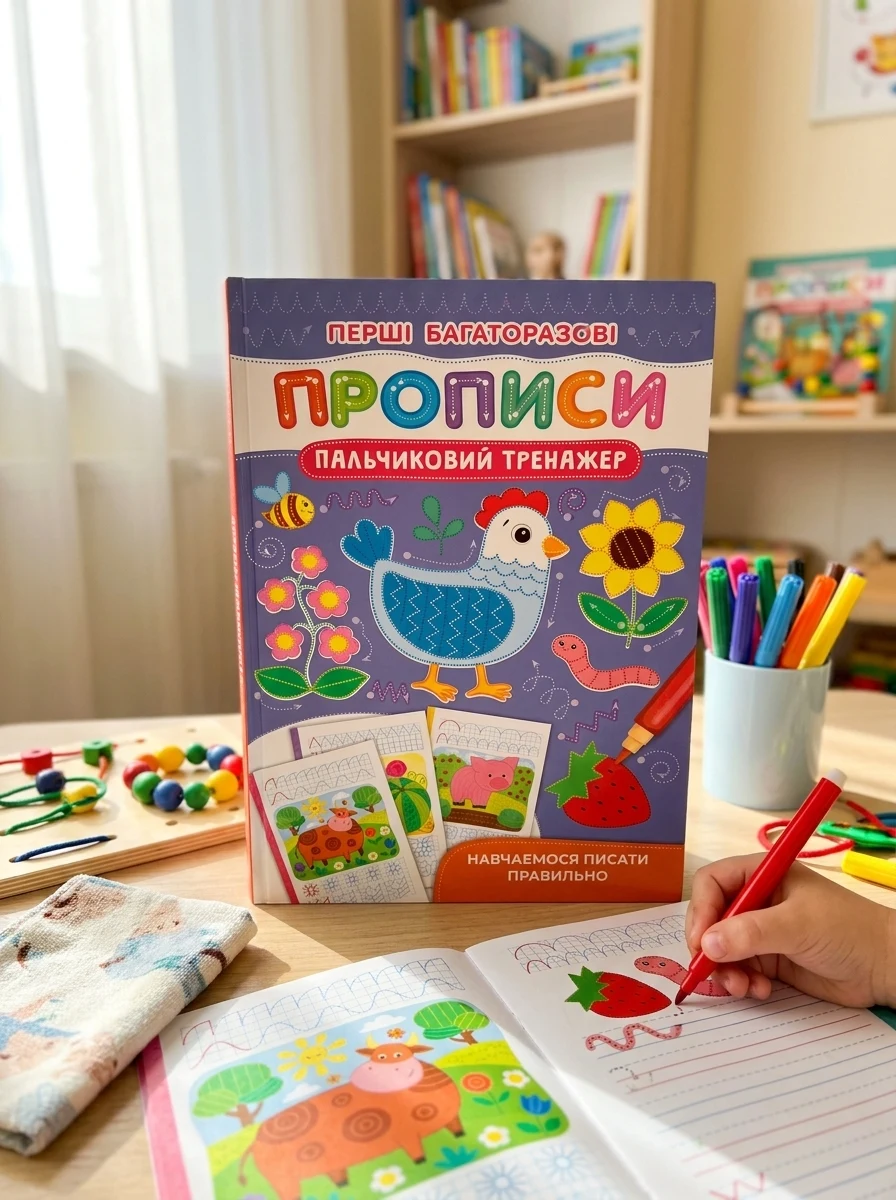 Перші багаторазові прописи. Пальчиковий тренажер. Навчаємося писати правильно, — Дім, сім'я, релігія