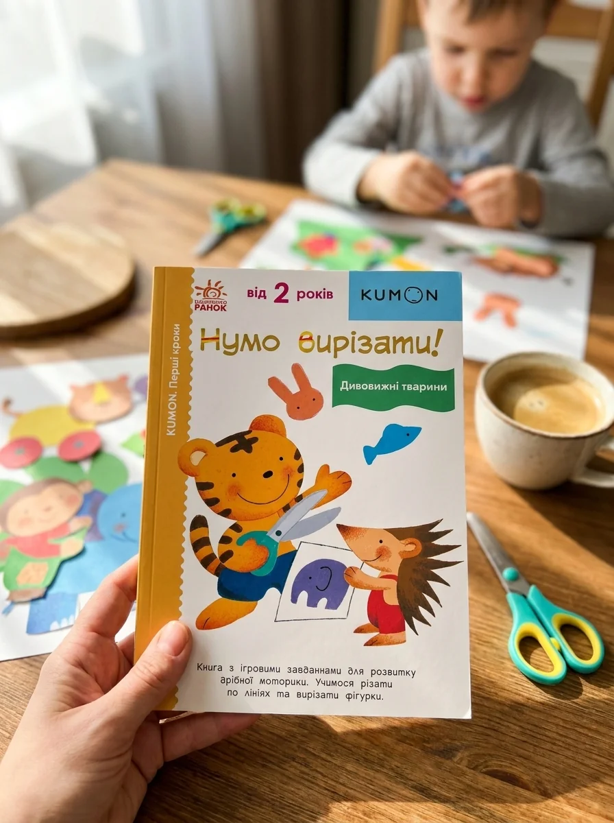 Kumon. Перші кроки. Нумо вирізати! Дивовижні тварини — Розвивальні книги