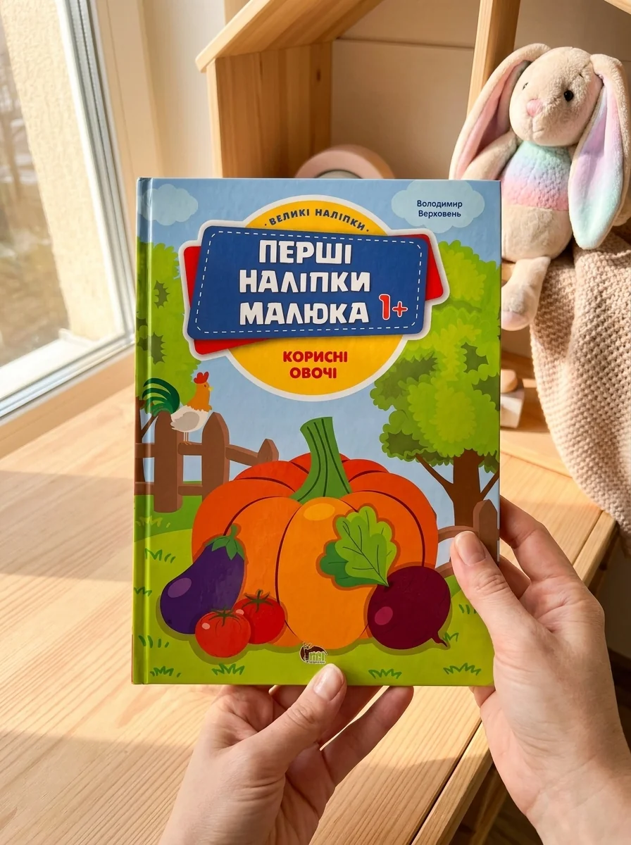 Перші наліпки для малят. Корисні овочі — фото 2
