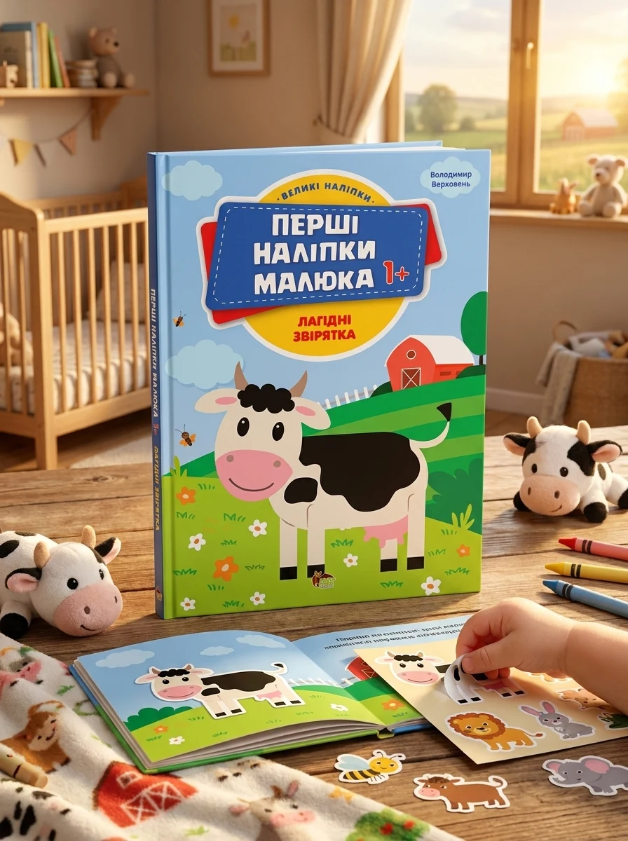 Перші наліпки для малят. Лагідні звірятка