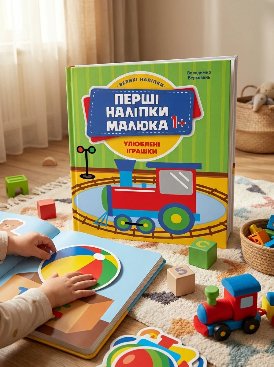 Перші наліпки для малят. Улюблені іграшки — Дитяча література