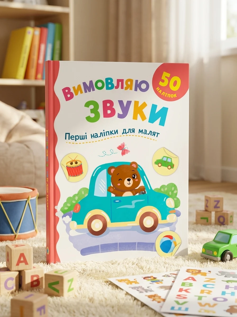 Перші наліпки для малят. Вимовляю звуки — Вивчення мов