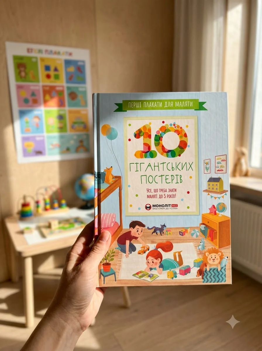 Перші плакати для маляти. 10 гігантських постерів. Усе, що треба знати маляті до 5 років — Дитячі книги