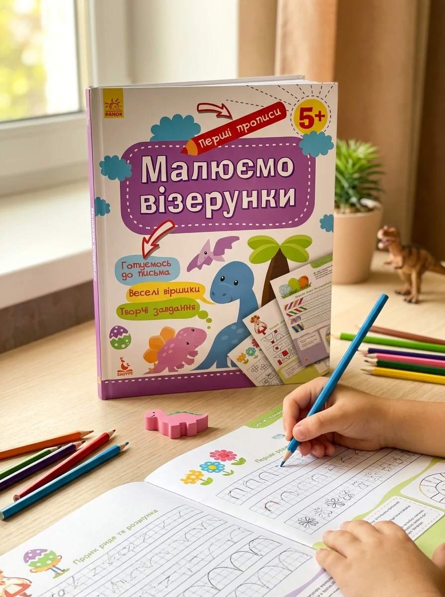 Перші прописи. 5+ Малюємо візерунки — Дитяча література