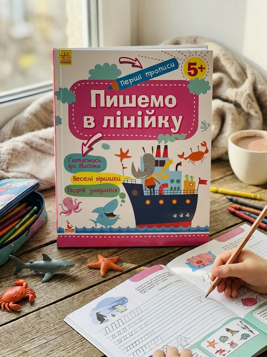 Перші прописи. 5+ Пишемо в лінійку, — Вивчення мов